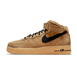 Nike Кроссовки для скейтбординга Air Force 1 с противоскользящим верхом средней высоты, унисекс, коричневые, черные dj9158-200(team676-松露可可) | brown black