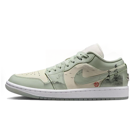 Jordan Баскетбольные кроссовки Air 1 Low SE'Seafoam' с антиабразивным покрытием, низкие, винтажные, зеленые, женские hf4078-100(team10-长风破浪) | matcha
