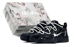 Nike Кроссовки Air Monarch 4 Low Top Chunky унисекс, черно-белые 415445-001(team107-银蛇之舞box) | black white (special box)