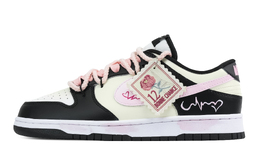 Nike Кроссовки для скейтбординга Dunk Brocade Heart Book Shock Absorbers Low Top унисекс, черные, желтые, розовые dd1391-100(team683-云锦心书) | black yellow pink