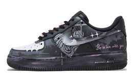 Кроссовки Air Force 1 Heart's Swirl для скейтбординга, износостойкие, низкие, унисекс, черно-серые Nike, Black Gray cw2288-001(team92-心之漩涡) | black gray