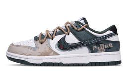 Nike Кроссовки для скейтбординга Dunk Mist Brown Forestscape, износостойкие и легкие, унисекс, белые, коричневые dv0833-111(team960-雾棕林境) | white brown
