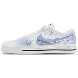Nike Кроссовки для скейтбординга Court Legacy, унисекс, низкие, белые/синие dh3162-100（team1020-奇幻星空） | blue white