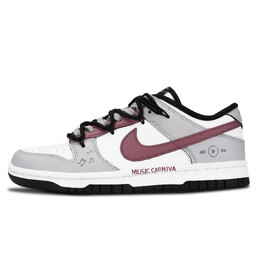 Nike Кроссовки для скейтбординга Dunk Black White, Music Carnival, износостойкие, серые, унисекс dd1391-100（team883-音乐狂欢） | gray