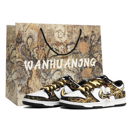 Nike Кроссовки для скейтбординга Dunk Anti Slip, износостойкие, унисекс, желтые dd1391-100(team1024-步步生莲s-box) | yellow box