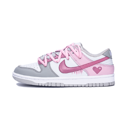 Nike Кроссовки для скейтбординга Dunk Pink Star Girlish, износостойкие, серо-розовые, женские hf5441-105（team763-粉星少女） | gray pink