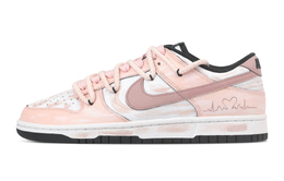 Nike Кроссовки для скейтбординга Dunk Fuzzy Bell Blush Feather, устойчивые к истиранию, розовые, унисекс dd1391-100(team459-絮铃绯羽) | pink