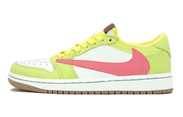 Баскетбольные кроссовки Travis Scott x Air 1 Slip Low Top Vintage, унисекс, светло-зеленые Jordan, Light Green dz4137-700(team1036-青苹果) | light green