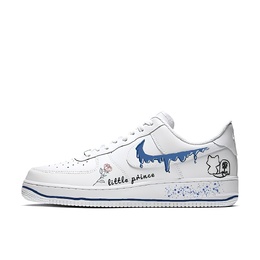 Nike Кроссовки Air Force 1 Rose And Fox Coverage с амортизацией, износостойкие, низкие, для скейтбординга, унисекс, лунно-голубые cw2288-111(team770-玫瑰和狐狸) | white blue