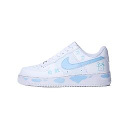Nike Кроссовки для скейтбординга Air Force 1 Brave Cow, износостойкие, низкие, унисекс, светло-голубые dd8959-100(team763-勇敢牛牛） | light blue