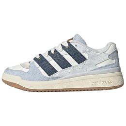 Adidas Износостойкие низкие кроссовки для скейтбординга FORUM унисекс, синие и белые js2486 | blue white