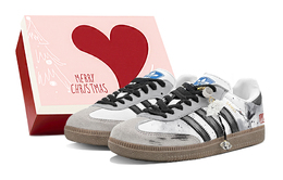 Adidas Кроссовки немецкой армии SAMBA OG с низким верхом, унисекс, черно-бело-серые b75806(team88-云中仙鹤s-box) | black white gray