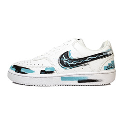 Nike Кроссовки для скейтборда Court Vision 1 Jade Bay Tsunami, износостойкие, низкие, унисекс, сине-белые dh2987-101(team488-碧湾海啸) | blue white