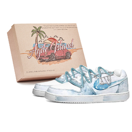 Nike Кроссовки для скейтбординга EBERNON Lively Island, синие, сатурновые, с низким верхом, унисекс, сине-белые aq1775-100(team799-土星蓝s-box) | blue white