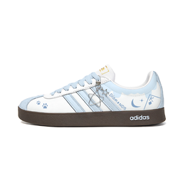 Adidas Кроссовки для скейтбординга Vl Court Classic Blue Moon Crown с амортизацией, износостойкие, унисекс, белые, синие jq2470(team914- 蓝月王冠 ) | white blue