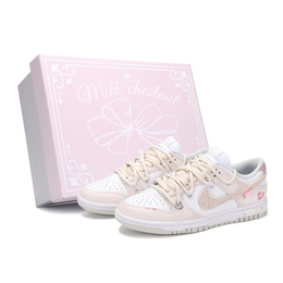 Nike Кроссовки для скейтбординга Dunk Sweetheart Sniper, износостойкие, розовые, женские dd1391-103（team1225-甜心狙击s-box） | pink box