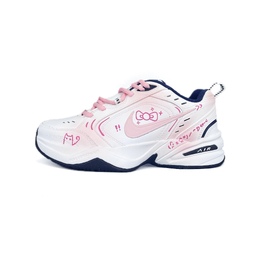 Nike Кроссовки Air Monarch 4 с противоскользящим покрытием и износостойкостью, увеличивающие рост, низкие, массивные, унисекс, розовые 415445-102(team502-哈喽凯蒂) | pink