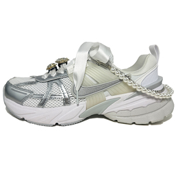 Nike Кроссовки для бега V2K Run унисекс с низким верхом, серебристо-белые fd0736-104(team21-星羽链梦) | white