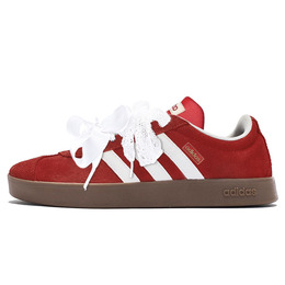 Adidas Кроссовки для скейтбординга Vl Court Classic, износостойкие, низкие, унисекс, красные, белые kk3774(teamy-男女款烈焰红唇红白) | red white