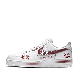 Nike Кроссовки Air Force 1 Low Top для скейтбординга унисекс, красные cw2288-111(team770-赤影cy) | red