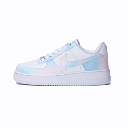 Nike Кроссовки Air Force 1 для скейтбординга, износостойкие, синие, женские dd8959-100(team763-浪漫爱礼） | blue