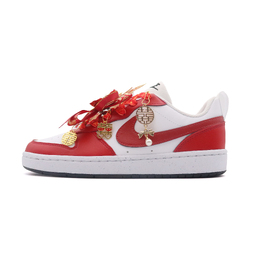 Nike Кроссовки для скейтбординга Court Borough Blissful Union 3.0, легкие, низкие, унисекс, красные, белые dv5456-131（team609-喜结良辰3.0） | red white
