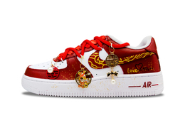 Nike Кроссовки для скейтбординга Air Force 1 Wedding Bliss, износостойкие, низкие, унисекс, красные fv5951-111（team1176-新婚囍成） | red