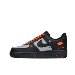 Nike Кроссовки Air Force 1 для скейтбординга, увеличивающие рост, износостойкие, унисекс, черные, серые, оранжевые cw2288-001(team577-知更鸟橙1.0) | black orange robin