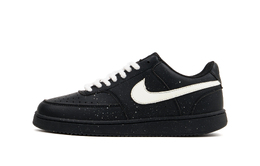 Nike Износостойкие низкие кроссовки для скейтбординга Court Vision, унисекс, черно-белые dh2987-002（team1106-黑武士） | black white