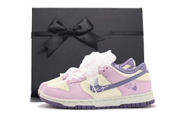 Nike Кроссовки для скейтбординга Dunk Coverage Low Top женские, розовые, фиолетовые fz4349-100(team拾伍-女款粉紫二sbox) | pink purple
