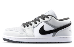 Jordan Баскетбольные кроссовки Air 1 Cushioning Low Top Vintage унисекс белого и серого цвета 553558-152（team1251银霜影） | white gray