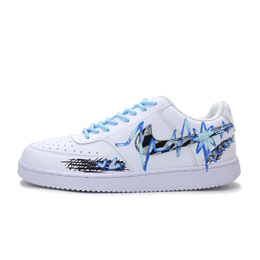 Nike Кроссовки Court Vision 1 Heartbeat Rhythm Coverage с низким верхом, устойчивые к истиранию, женские, синие dh3158-101(team1037-心动节拍) | blue