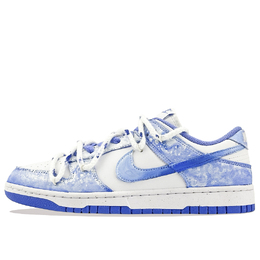 Nike Кроссовки для скейтбординга Dunk Low Dusty Blue Gale, устойчивые к истиранию, белые, синие, унисекс dd1873-402（team877-蓝雾疾风） | white blue