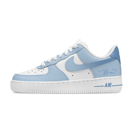 Nike Кроссовки для скейтбординга Air Force 1 Blue Dream Whisper с амортизацией, износостойкие, низкие, унисекс, сине-белые cw2288-111(team796-蓝梦轻语） | blue white