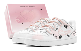 Nike Кроссовки для скейтбординга Court Borough женские, низкие, розовые bq5448-100(teams2-黑粉星韵s-box) | pink
