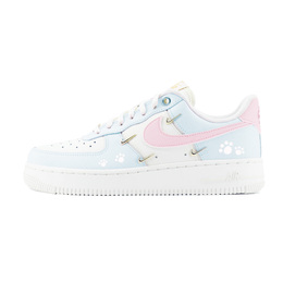 Nike Кроссовки Air Force 1 с низким верхом, устойчивые к истиранию, унисекс, сине-белые ib2574-600（team1253-蓝） | blue white