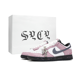 Nike Кроссовки для скейтбординга Dunk Cushioning, износостойкие, женские, розовые hq3462-191(team1203-蝴蝶暗恋sbox) | pink