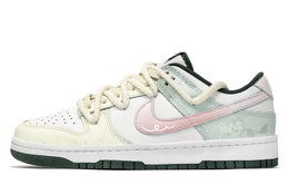 Nike Кроссовки для скейтбординга Dunk, устойчивые к истиранию, унисекс, розово-зеленые dd1391-101(team1235-男女款粉绿绮梦) | pink green