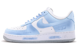 Nike Кроссовки Air Force 1 Coverage с низким верхом, устойчивые к истиранию, для скейтбординга, унисекс, синие, белые fj4146-100(team拾伍-男款蓝白七) | blue white