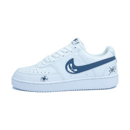 Nike Кроссовки Court Vision 1 Dark Jungle, износостойкие, низкие, для скейтбординга, унисекс, черные, белые dh2987-101（team591-黑暗丛林） | black white