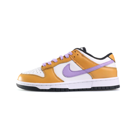 Nike Кроссовки для скейтбординга Dunk Lakers, Blue Cat Artifacts, износостойкие, низкие, унисекс, желтые, фиолетовые dd1391-100（team1093-湖人） | yellow purple