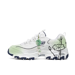 Skechers Женские низкие кроссовки D'LIFES Chunky, зеленые 99999863-wnv(team六肆壹-碧荷藕莲) | green white