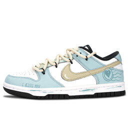 Nike Кроссовки для скейтбординга Dunk Heart Postmark, износостойкие, синие, унисекс dd1391-100（team883-爱心邮戳） | blue