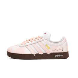 Adidas Кроссовки для скейтбординга VL COURT 2.0 Lifestyle, цвет кокосового молока, кремовый, устойчивые к истиранию, низкие, унисекс, розовые hq1802(team1166-奶棕小泡芙) | pink