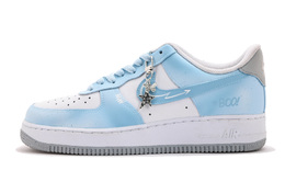 Nike Кроссовки Air Force 1 Coverage с низким верхом, устойчивые к истиранию, для скейтбординга, унисекс, синие, белые fj4146-100(team拾伍-男款蓝白八) | blue white