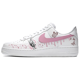 Nike Кроссовки Air Force 1 Pink Glow Coverage с амортизацией, износостойкие, низкие, для скейтбординга, женские, вишнево-розовые dd8959-100(team770-粉漾) | cherry blossom pink