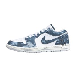 Jordan Баскетбольные кроссовки Air 1 Vintage, унисекс, низкие, черные fq7687-300(team284-奢野) | blue