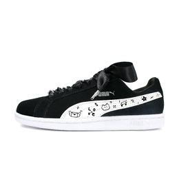 Puma Легкие низкие кроссовки для скейтбординга Smash унисекс, черные, белые 361730-01(team134-星芒涂鸦) | black white