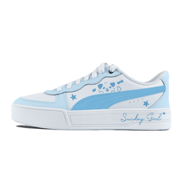 Puma Женские кроссовки Skye для скейтбординга с низким верхом, устойчивые к истиранию, синие 374764-02（team352-蓝色小狗） | blue