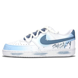 Nike Кроссовки Court Vision 1 Letter Graffiti, износостойкие, низкие, для скейтбординга, унисекс, синие dh2987-101（team883-字母涂鸦） | blue